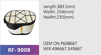 Фильтр воздушный RF-9008+RF-9009 (1/)